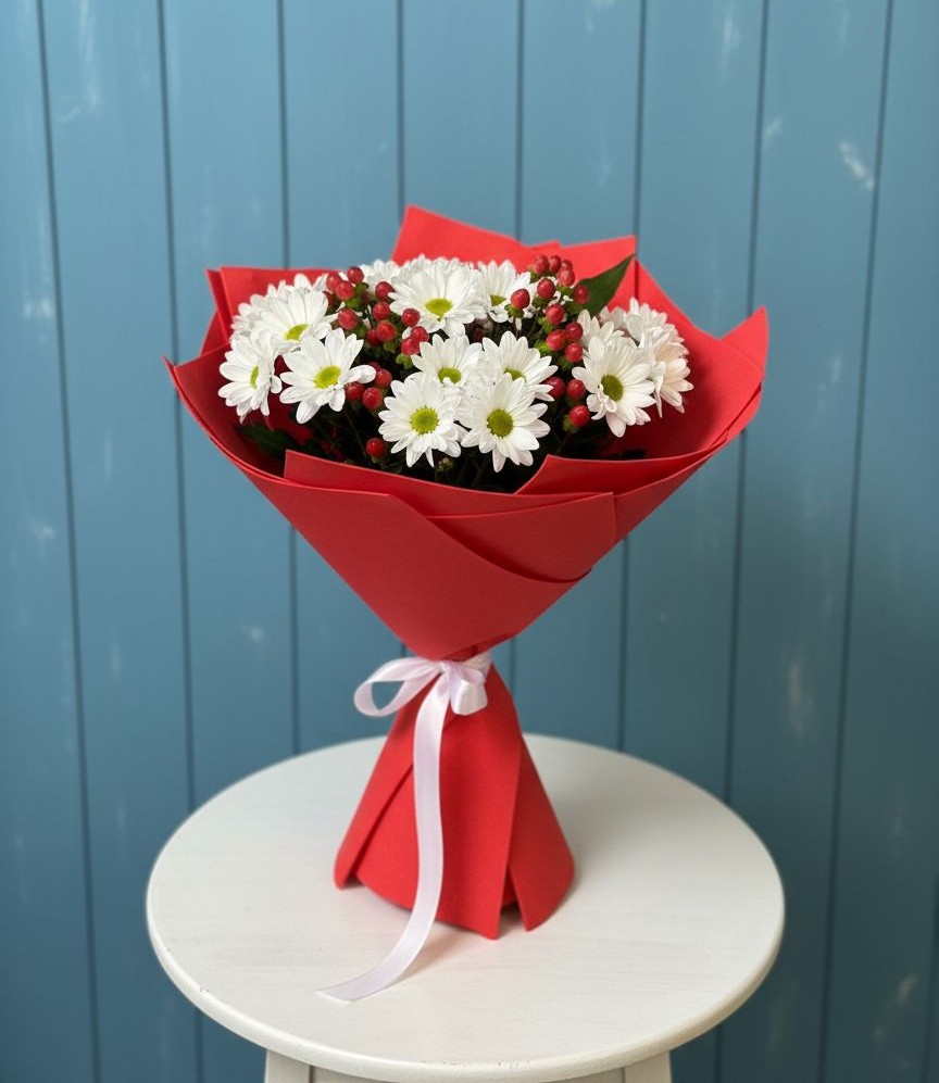 Букет цветов из: Хризантемы в Ленинское