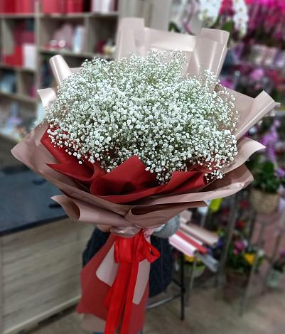 Букет цветов из: Гипсофила в Ленинское