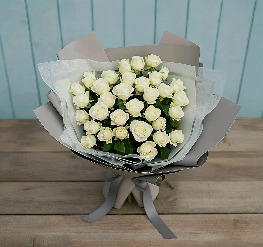 Букет Белоснежная нежность в Ленинское