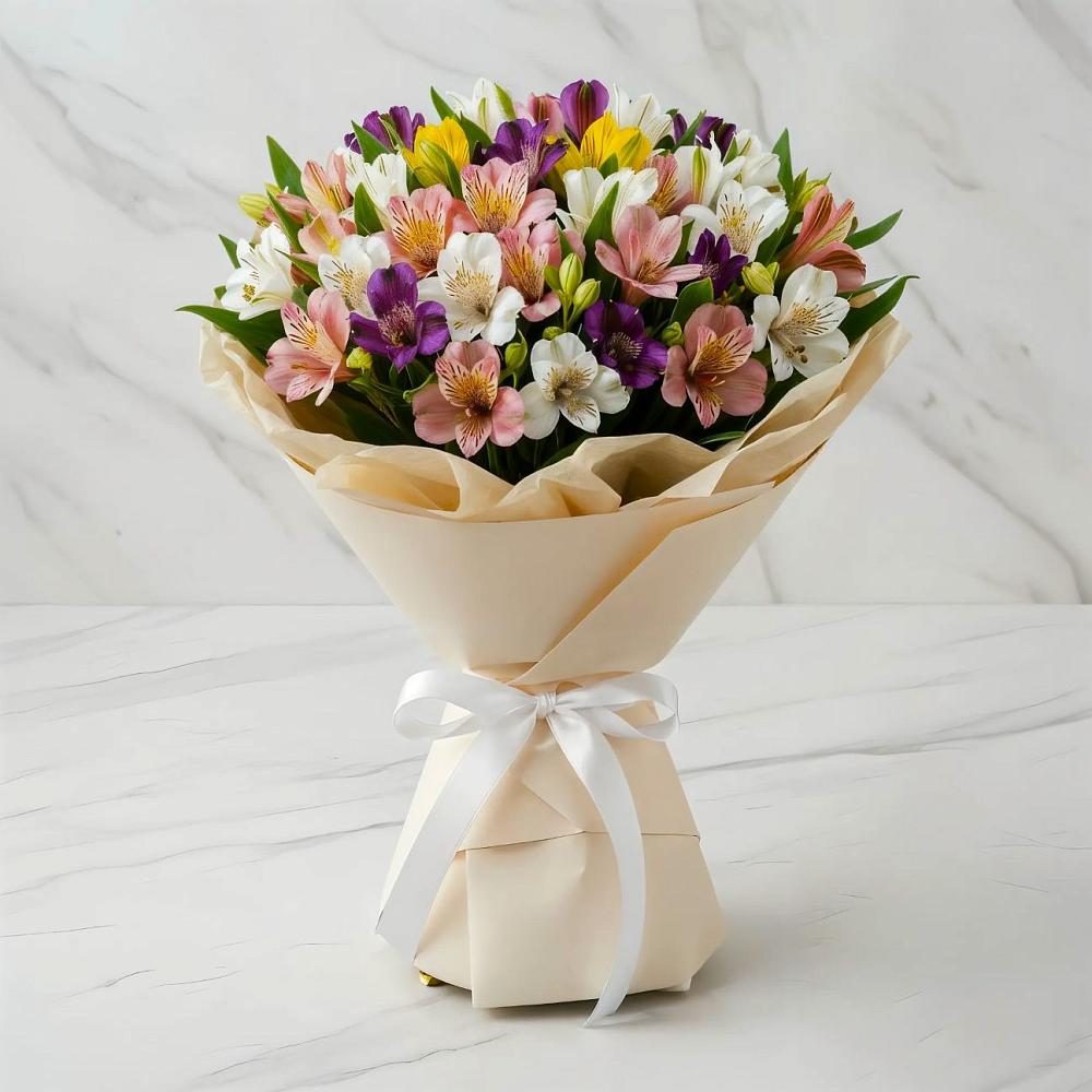 Букет цветов из: Альстромерии в Ленинское