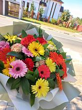 Букет цветов из:  Герберы #REPLACE_PRED# Ленинское