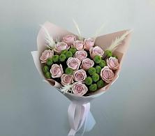 Букет цветов из:  Розы и Хризантемы в Ленинское