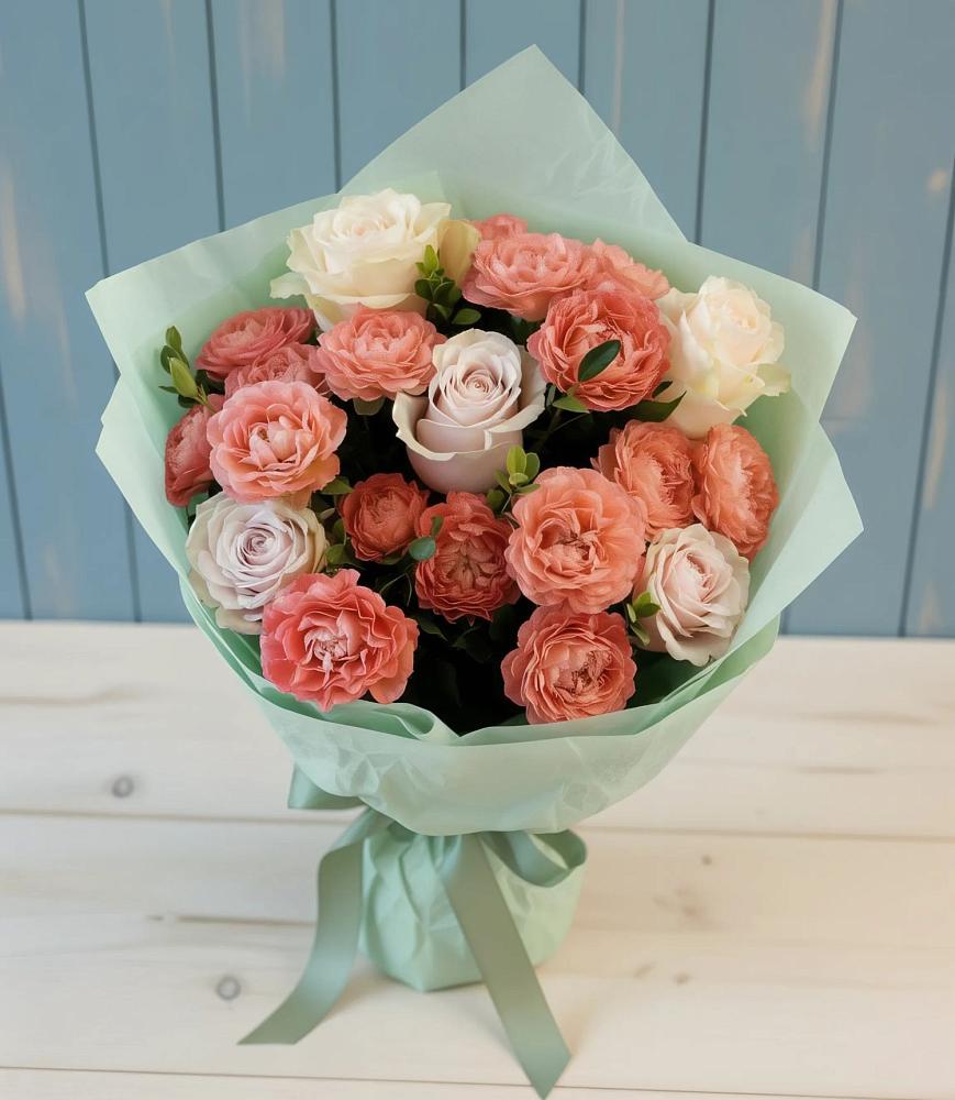 Букет цветов из: Розы в Ленинское