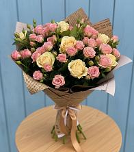 Букет цветов из:  Розы в Ленинское