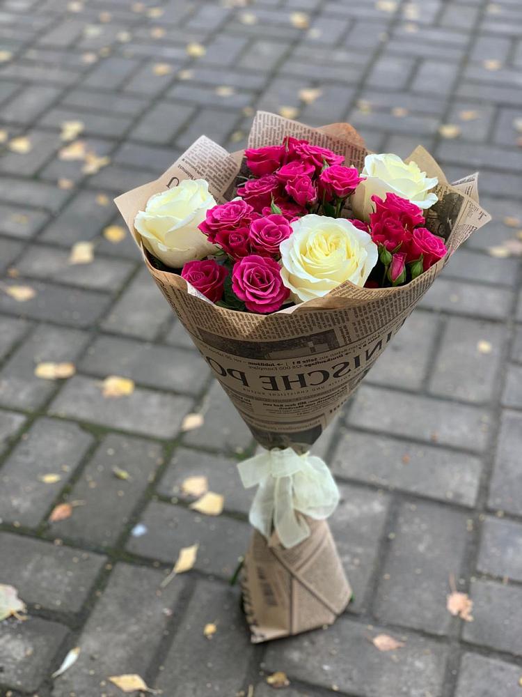 Букет цветов из: Розы в Ленинское