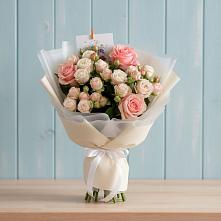 Букет цветов из:  Розы в Ленинское