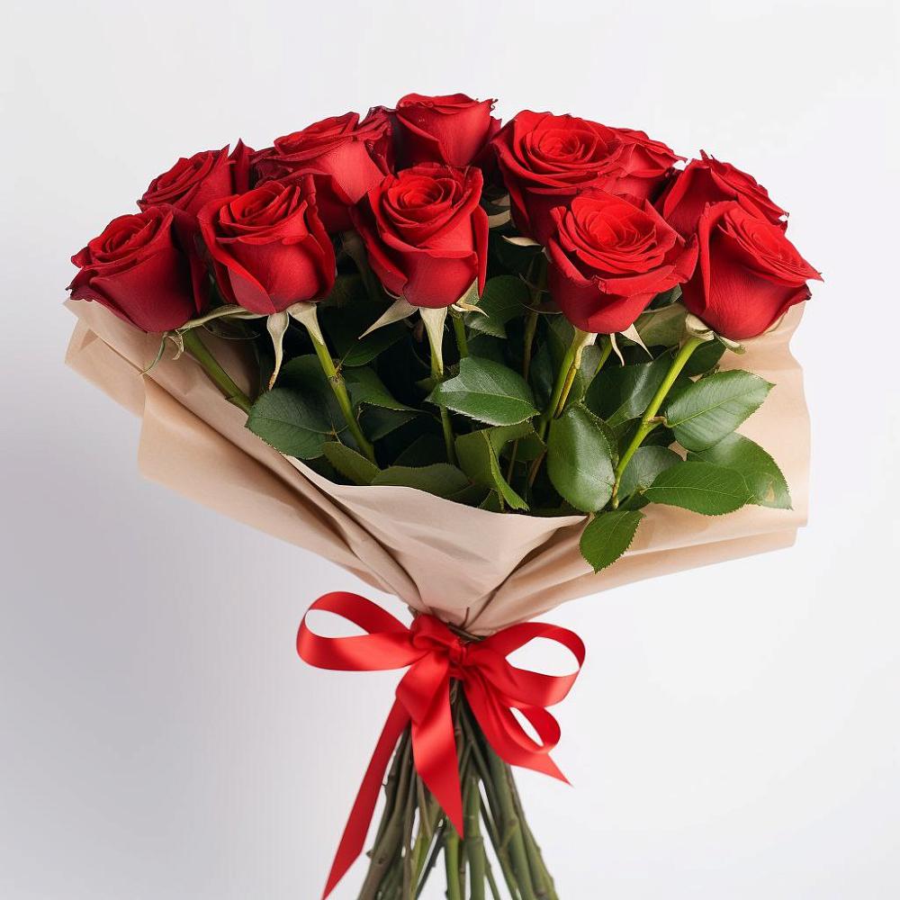 Букет 11 Красных роз Эдлесс Лав в Ленинское