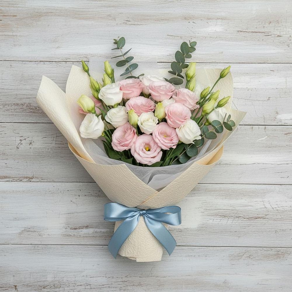 Букет цветов из: Лизиантусы в Ленинское